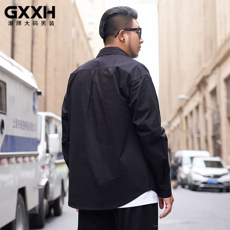 gxxh2020大码男装秋装男长袖衬衫 gxxh衬衫
