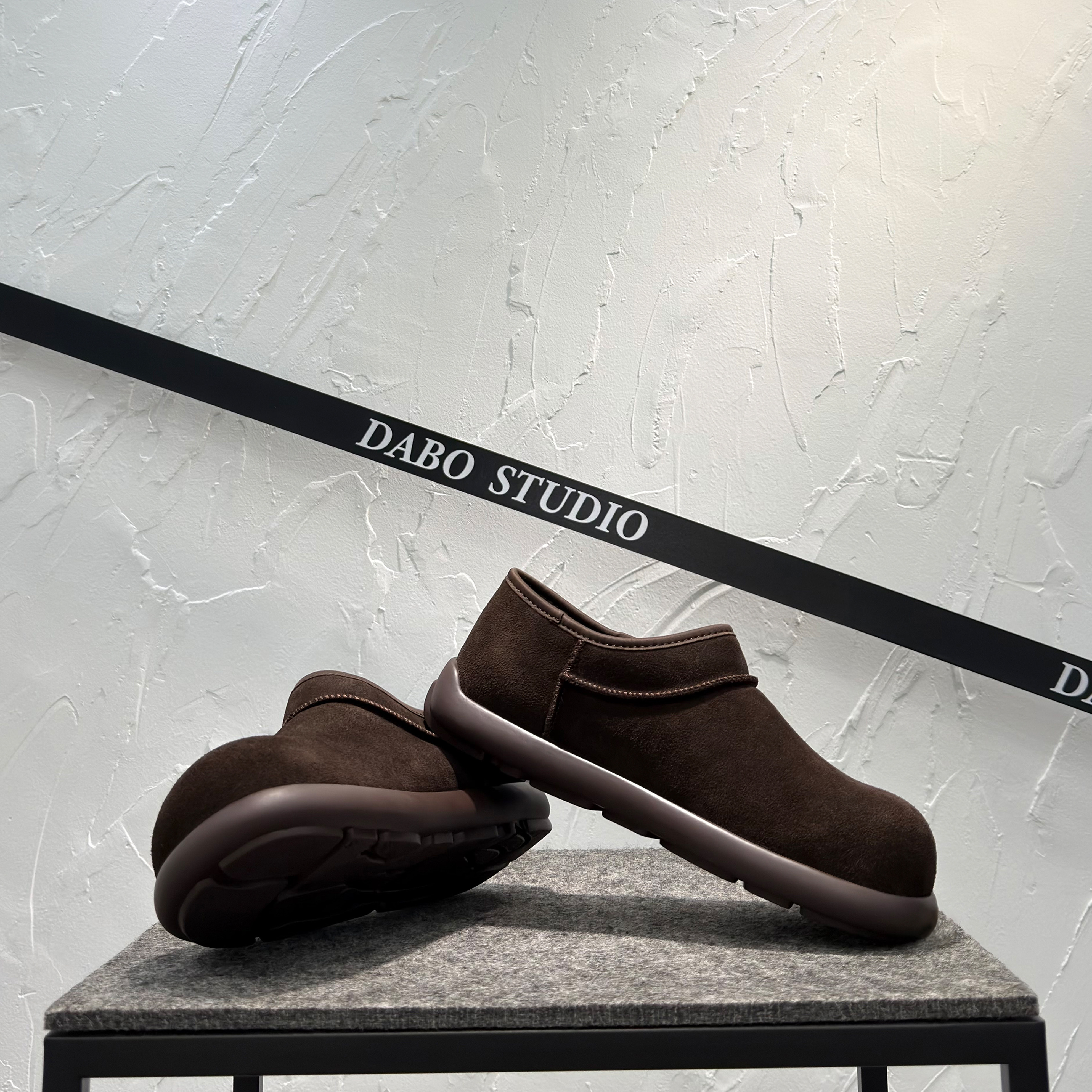 男款勃肯鞋真皮一脚蹬懒人鞋百搭潮软底大头鞋加绒保暖低帮休闲鞋,淘宝优惠券,粉丝福利购,淘宝优惠卷