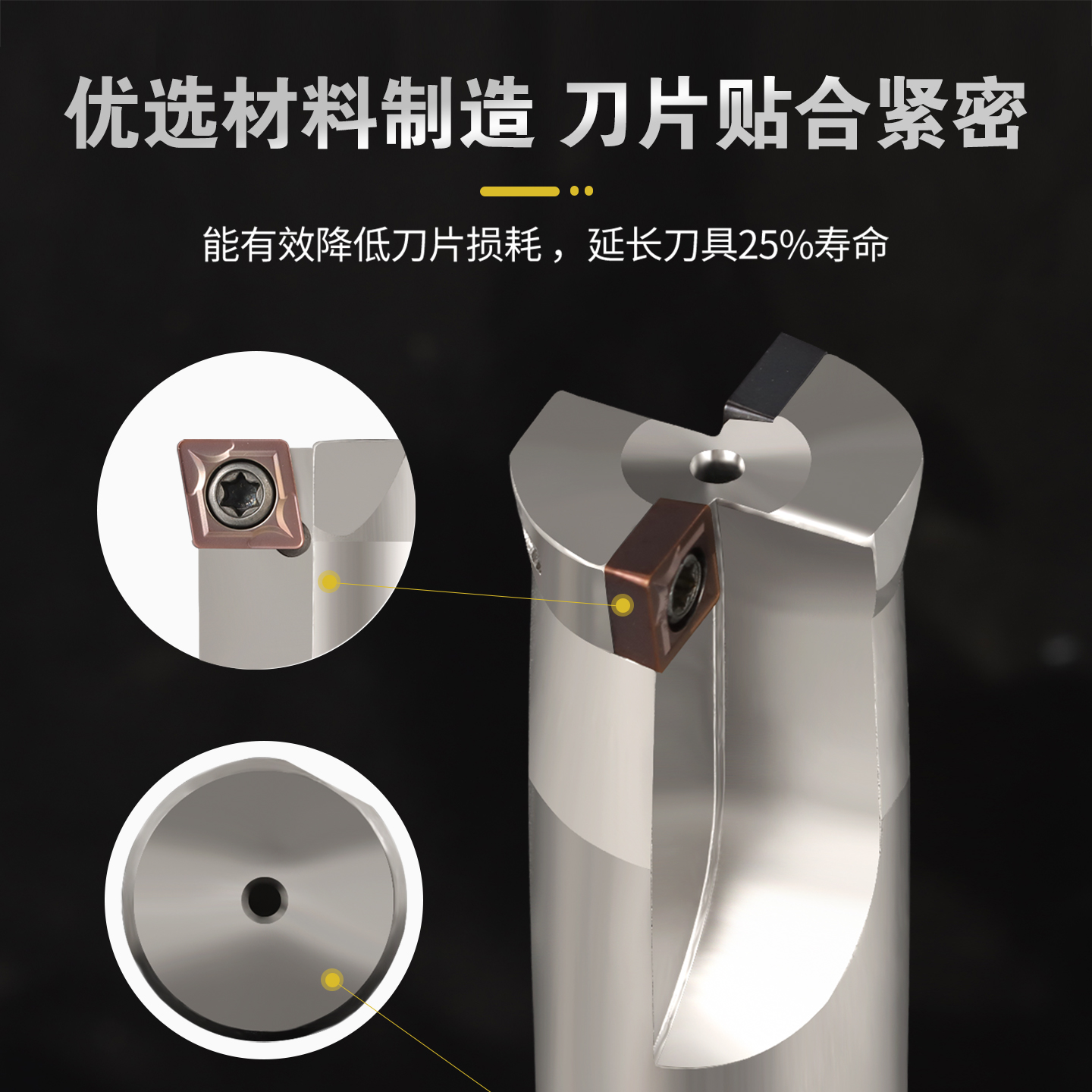 固定式粗镗刀杆双刃单刃镗刀杆扩孔直柄cnc加工中心粗镗刀杆 - 图1