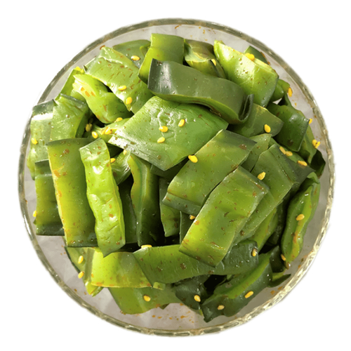 大连特产香辣裙带菜梗段即食海白菜下饭菜调味咸菜海带片根茎500g - 图3