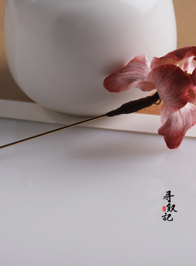 原创【粉樱鸢尾】手工绒花鸢尾花胸针女国风意境胸花森系外套别针