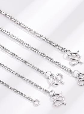 999纯银项链女肖邦链无吊坠