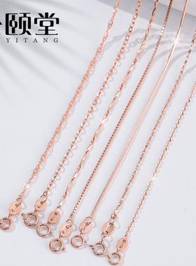 925纯银蛇骨链女盒子链锁骨链