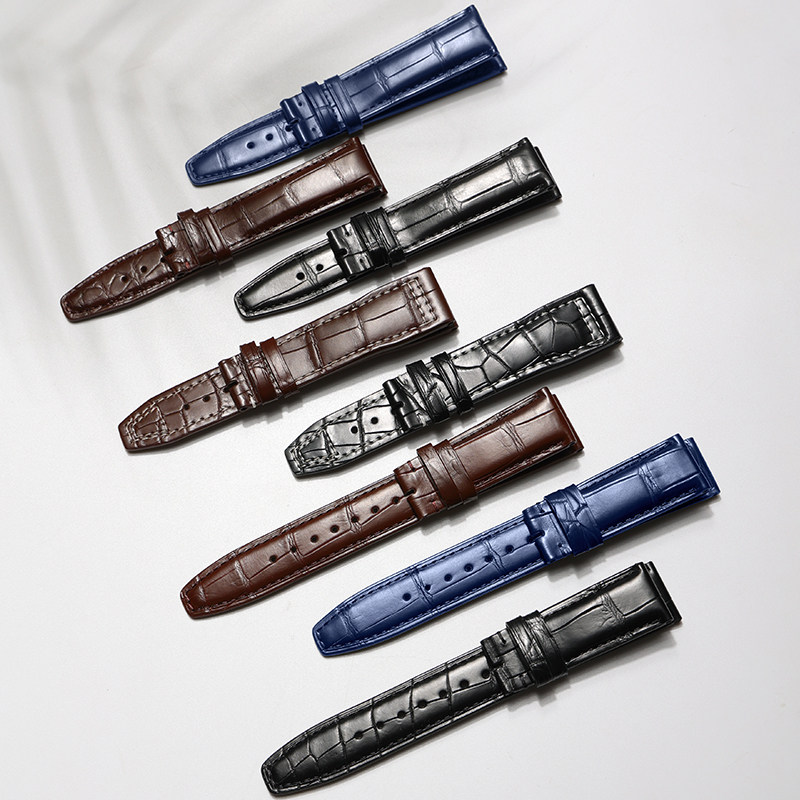 十瑞双面鳄鱼皮万国葡萄牙7男表带 十瑞配件