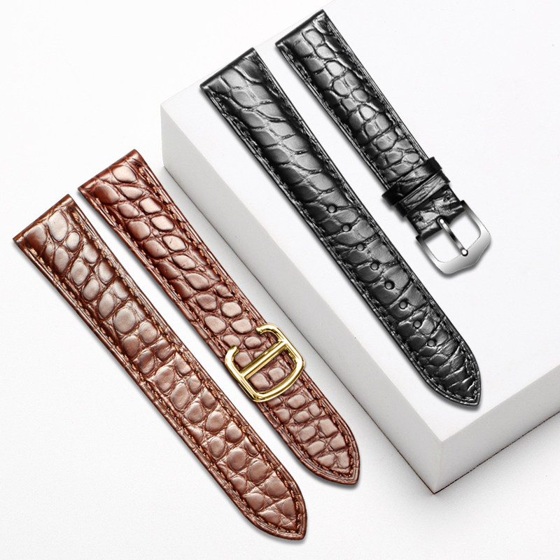 十瑞鳄鱼皮卡地亚男tank坦克表带 十瑞配件