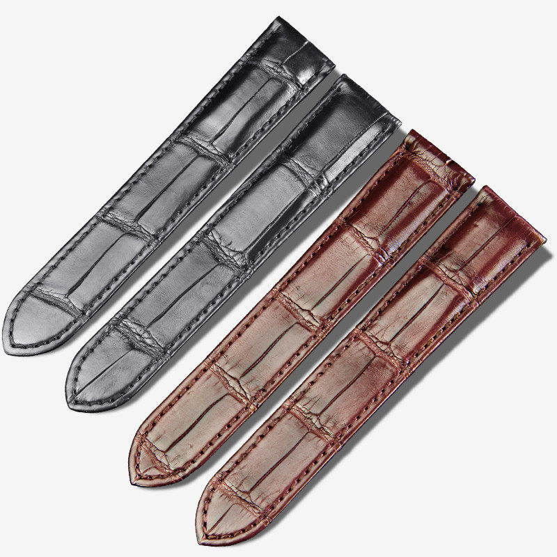 十瑞鳄鱼皮表带男卡地亚tand表带 十瑞配件