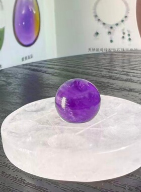 天然水晶球15mm多色手串配件