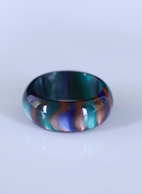 仿象牙血珀情侣戒指13