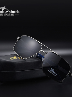 库克鲨鱼方框驾驶墨镜男