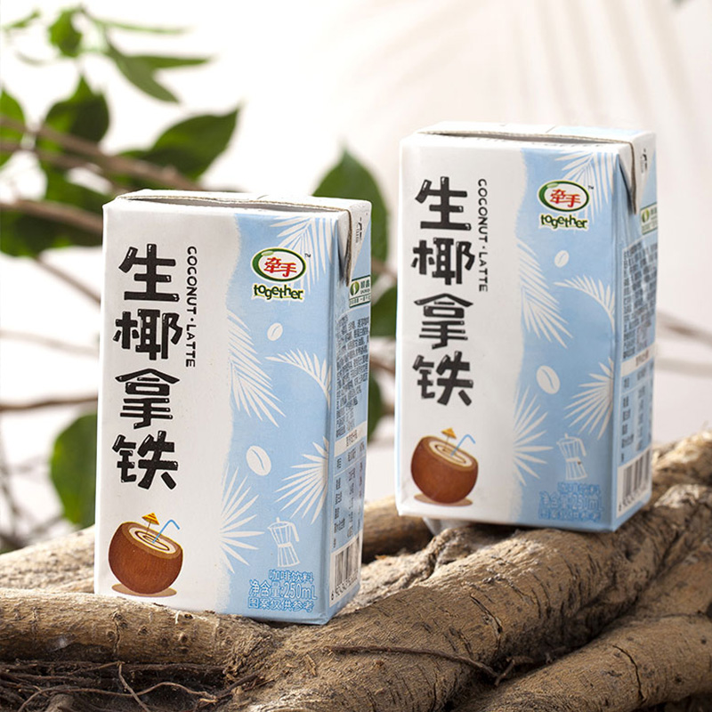 together牵手生椰拿铁咖啡即饮咖啡饮料提神饮品原味丝滑250ml/盒 - 图3