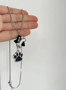 nah骨头星星五角星猫爪项链y2k