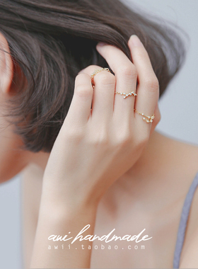 「12星座戒指」维之手作十二镀金