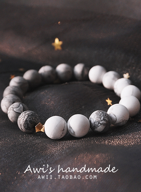 黑白灰潮流冷淡风工业风情侣手链