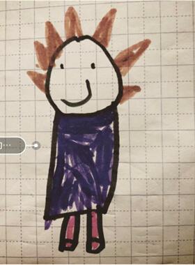 纯银镀黄金色毛刺头男孩项链儿童宝宝童趣小孩吊坠锁骨链男女ins