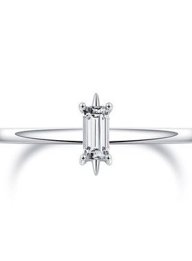 【星体水晶戒指】女纯银925镀黄金色 指环男情侣款简约情人节礼物