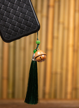 木铃铛吊坠国风流苏香囊