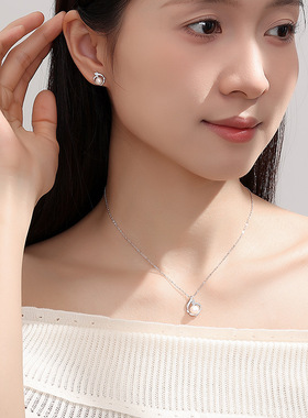 925银圆舞曲珍珠毛衣链女