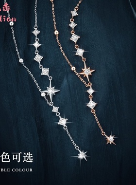 轻奢纯银八芒星项链情人节礼物