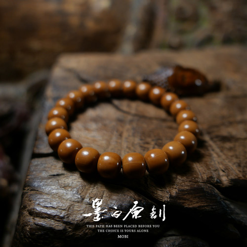 「墨白」神级 原生态野生猴头手串核桃佛珠手串单圈文玩 - 图2