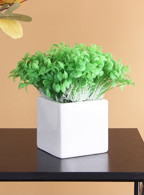 简约陶瓷仿真豆芽小花瓶摆件