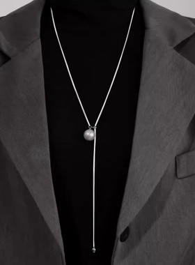 珍珠长款毛衣链2025新款爆款轻奢气质时尚小众项链女高级感配饰