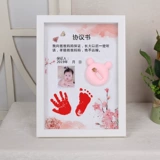 Детская фоторамка для новорожденных, хваталка для младенца, отпечаток рук, отпечатки рук и ног, памятная чернильная подушечка, подарок на день рождения