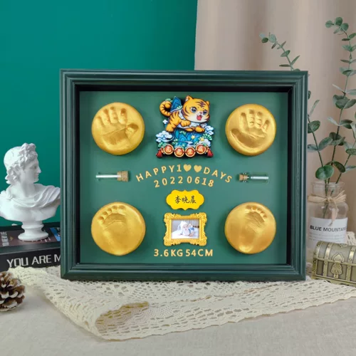 Памятные детские отпечатки рук и ног, детская хваталка, сувенир, отпечаток рук, чернильная подушечка, фоторамка