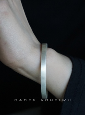 纯手工手镯999纯银小众男女