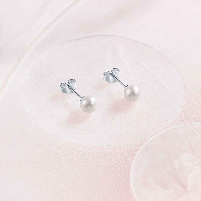 周六福淡水珍珠耳钉女S925银耳饰耳针高级优雅简约送女友节日礼物,淘宝优惠券,粉丝福利购,淘宝优惠卷