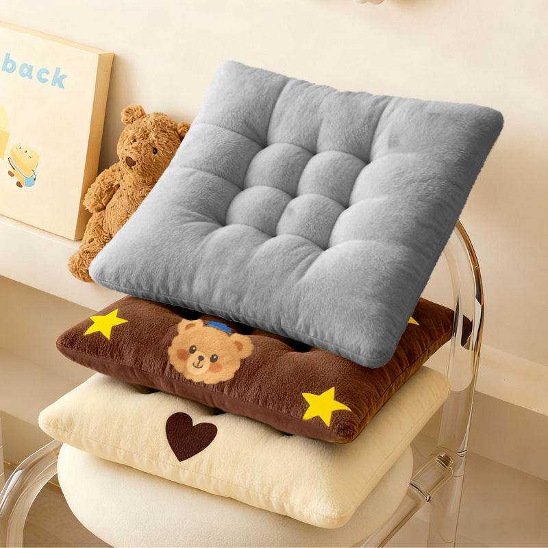 加厚牛奶绒坐垫椅子垫办客餐厅公室上班久坐学生教室宿舍板凳屁垫