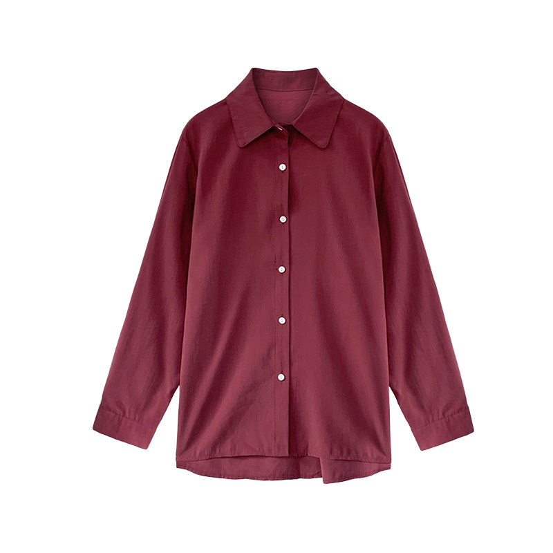 2020春秋新款宽松设计感小众白衬衫 迷样女子衬衫