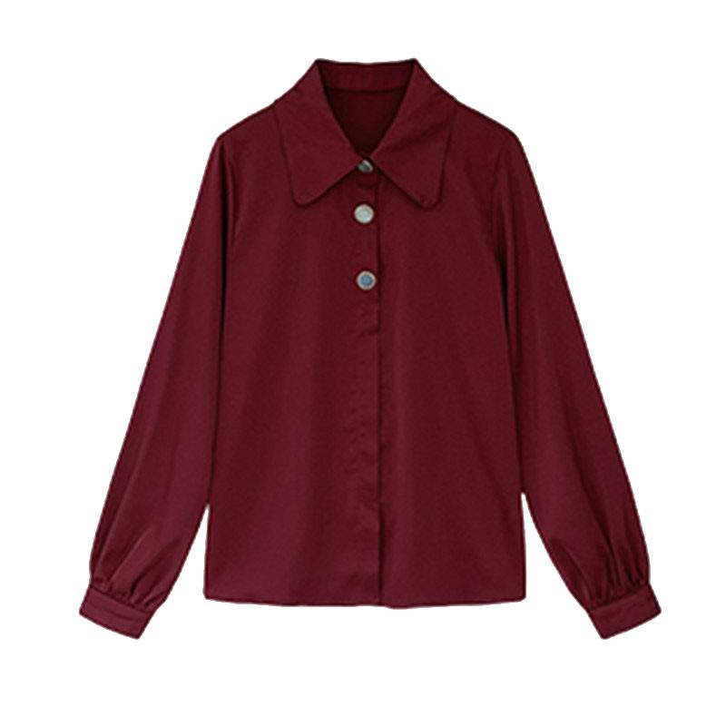 白色职业2020春秋新款雪纺白衬衫 迷样女子衬衫