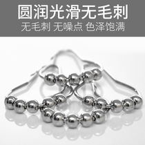 304 STAINLESS STEEL BATH CURTAIN RING FIVE BEADS METAL RING BALL BEARING RING DOOR CURTAIN HANGING RING BATHROOM HOOK A PULL TO THE BOTTOM