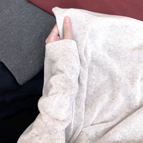 /老钱风/~口碑返场！剪刀圆领套头纯色针织【衣长61胸围116】 042 - 图1