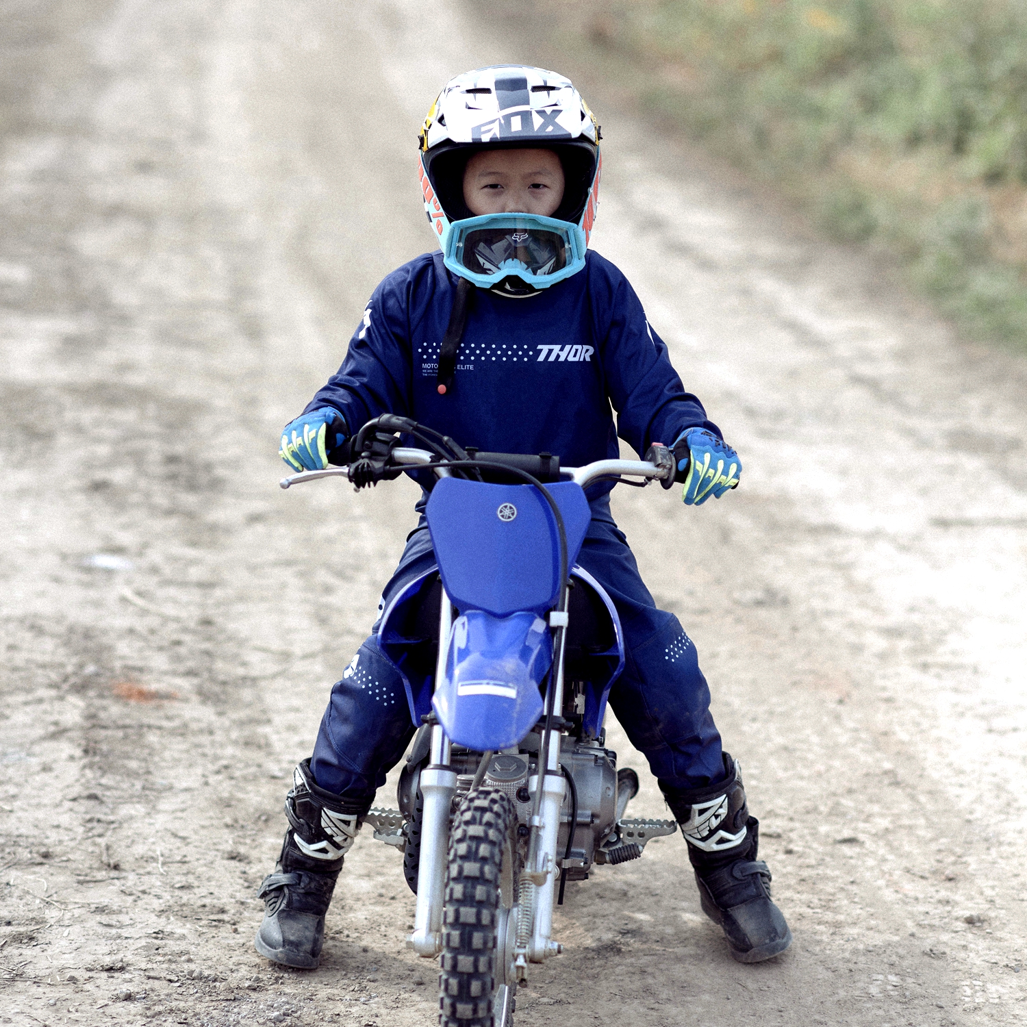 美国THOR雷神越野套装摩托车机车儿童青少年防摔四季骑行赛车服