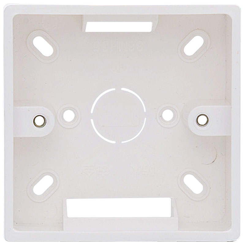 加厚86型开关插座通用明盒接线盒底盒线盒明装下线盒子5只起包邮 - 图3