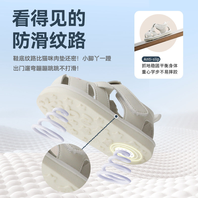 夏季新款男宝宝凉鞋叫叫鞋男小童婴幼儿一岁婴儿软底学步鞋女夏款,淘宝优惠券,粉丝福利购,淘宝优惠卷