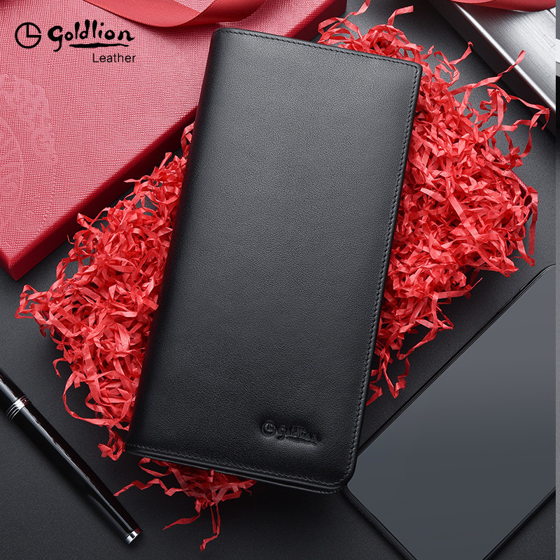 金利来男士长款真皮拉链2022钱包 金利来若羽钱包