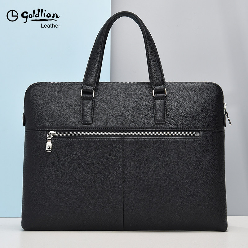 金利来男士真皮手提包旅行公文包 金利来若羽男士包袋