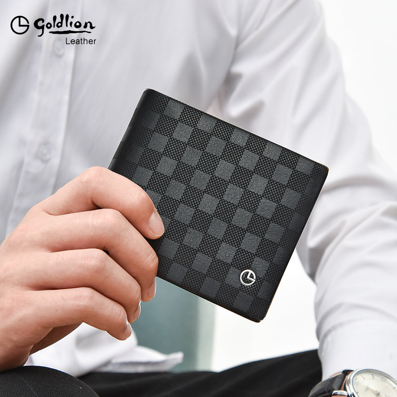 金利来男士真皮短款奢侈2022潮钱包 金利来若羽钱包