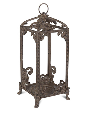 纽约下城公园进口GG Collection古典南欧铸铝鸢尾花飓风烛台