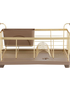 现 纽约下城公园进口经典金线相思木手柄耐用沥干架碗架带托盘