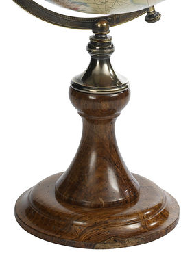 复刻木质古老地球仪摆件书房礼品