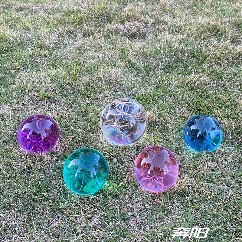 现有直径40-50mm 透明彩色压克力树脂PMMA灯饰游戏机礼品件球单个,淘宝优惠券,粉丝福利购,淘宝优惠卷