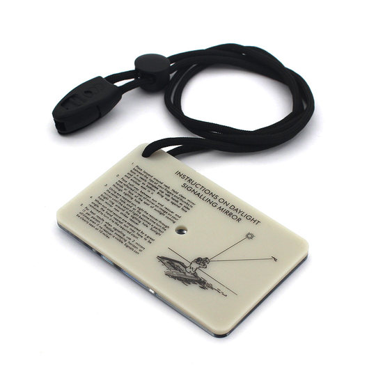 Outdoor mirror, survival signal mirror, life-saving tool, kayak marine reflector, rescue adventure camping equipment