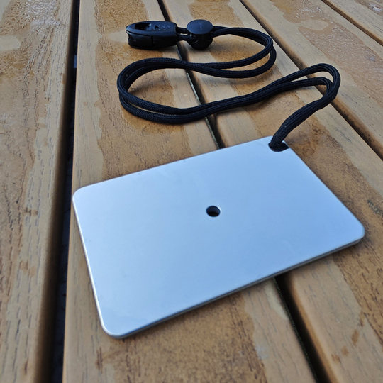 Outdoor stainless steel survival signal mirror lifesaving tool kayak boat marine reflector rescue adventure camping