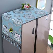 Refrigerator Dust Cover Cold Case Double Open Door Single Open Door Freezer Hood Shade Dusty Cover Cloth Oven Hood Oil Shield Cloth Cover Towels