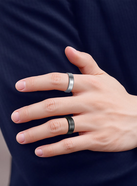 时尚个性小众素戒男女款