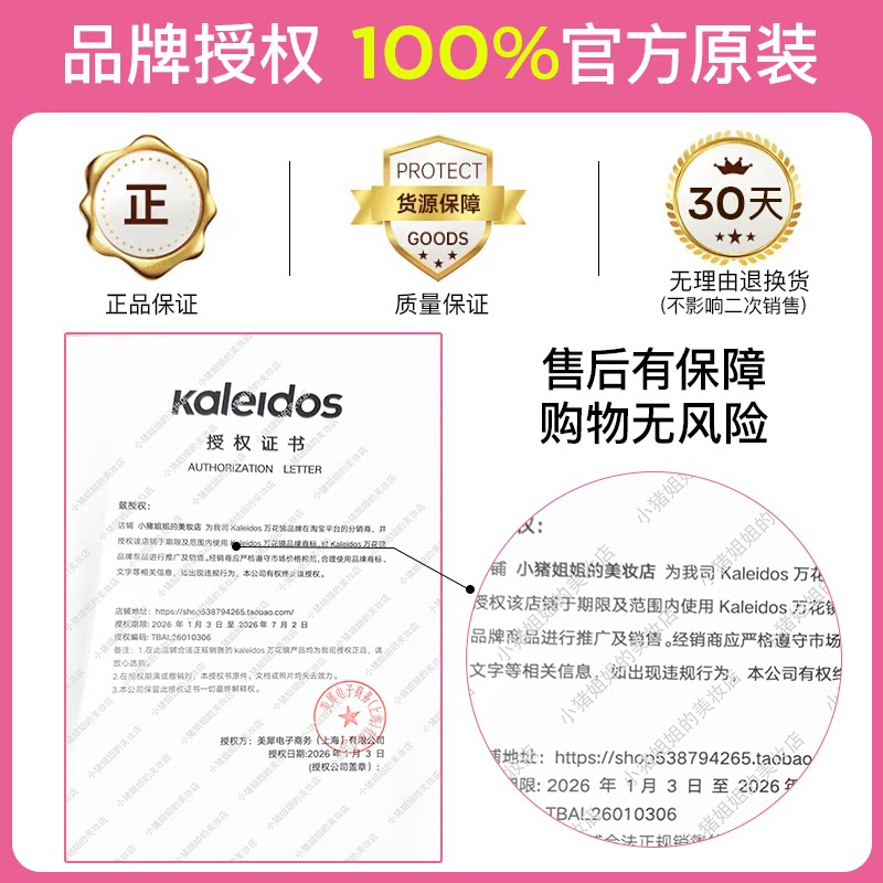 小猪姐姐!Kaleidos万花镜四色眼影盘花房系列风暴鸟珠光哑光盘