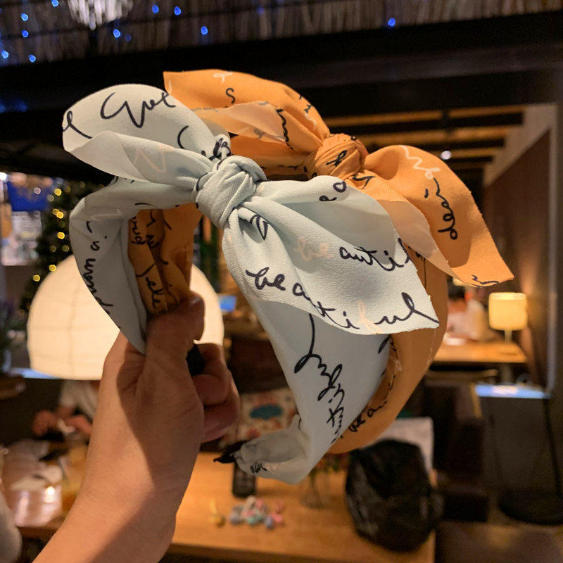 发箍女成人韩国兔耳朵蝴蝶结头饰简约宽边压发带头箍创意时尚头饰,淘宝优惠券,粉丝福利购,淘宝优惠卷